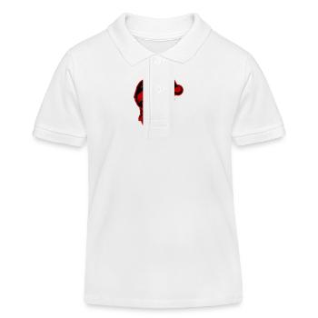 Weihnachtsmann Totenkopf - Kinder Organic Poloshirt Mini Sprinter von Stanley/Stella - Weiß - Vorne
