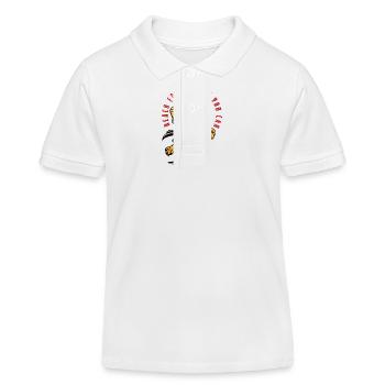 Reach for the sky you can - Kinder Organic Poloshirt Mini Sprinter von Stanley/Stella - Weiß - Vorne