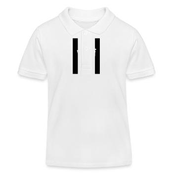 Adler liest Zeitung auf Toilette – Schwarz-Weiß - Kinder Organic Poloshirt Mini Sprinter von Stanley/Stella - Weiß - Vorne