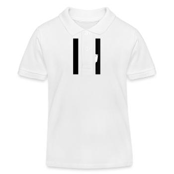Entspannter Giraffen-Leser auf Toilette - Kinder Organic Poloshirt Mini Sprinter von Stanley/Stella - Weiß - Vorne