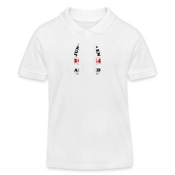 Junggesellenabschied 2024 - Kinder Organic Poloshirt Mini Sprinter von Stanley/Stella - Weiß - Vorne