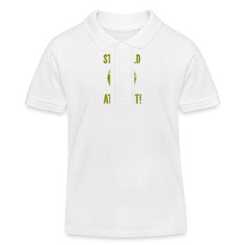 Tiger - Africa - Wilderness - Nature Conservation - Kids Organic Polo Shirt by Stanley/Stella - white - Front
