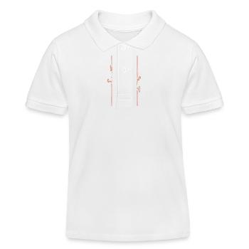 Visuel Cyclisme Été Tendance Rose Pâle Minimaliste - Polo enfant bio Stanley/Stella - blanc - Devant