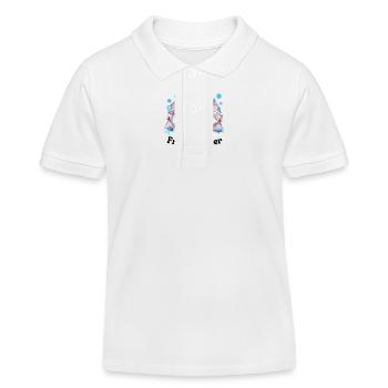 Hiver glacial - Elfes nordiques pour Noël - Polo enfant bio Stanley/Stella - blanc - Devant