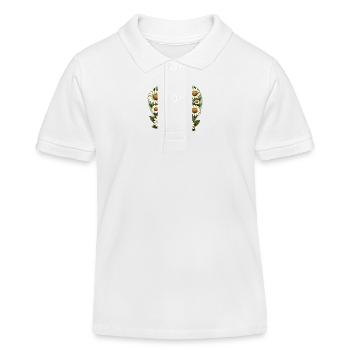 Schildkröten-Liebhaber - Kinder Organic Poloshirt Mini Sprinter von Stanley/Stella - Weiß - Vorne