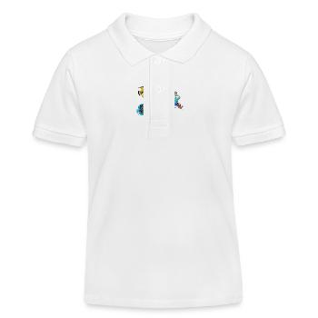 Exotische Fische und Korallen - Kinder Organic Poloshirt Mini Sprinter von Stanley/Stella - Weiß - Vorne