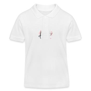4th Birthday Four Four - Kids Organic Polo Shirt by Stanley/Stella - white - Front