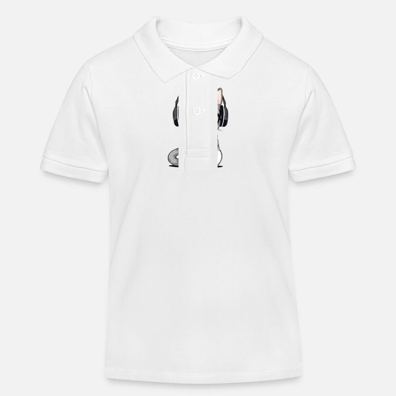 chat dev web - Polo enfant bio Stanley/Stella - blanc