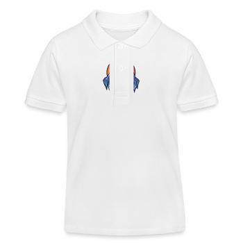 Eisberge Symbol Berge - Kinder Organic Poloshirt Mini Sprinter von Stanley/Stella - Weiß - Vorne