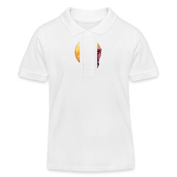 Wolf Mond - Kinder Organic Poloshirt Mini Sprinter von Stanley/Stella - Weiß - Vorne