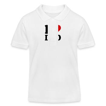 I love dad - Kinder Organic Poloshirt Mini Sprinter von Stanley/Stella - Weiß - Vorne