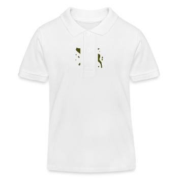 Hirsch - Wald Natur Tierschutz - Kinder Organic Poloshirt Mini Sprinter von Stanley/Stella - Weiß - Vorne