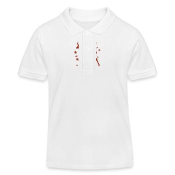 Hirsch - Wald Natur Tierschutz - Kinder Organic Poloshirt Mini Sprinter von Stanley/Stella - Weiß - Vorne