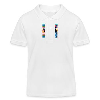 Amour de chien 6 Style Pop Art - Polo enfant bio Stanley/Stella - blanc - Devant