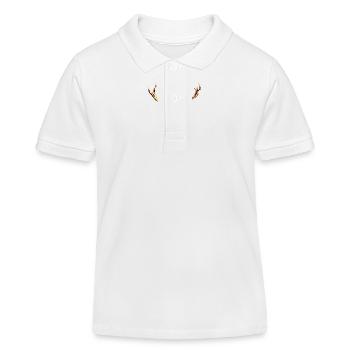 Cerf - Polo enfant bio Stanley/Stella - blanc - Devant