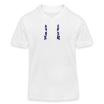 Ski Snowboard Montagne Vacances Neige Freestyle - Polo enfant bio Stanley/Stella - blanc - Devant