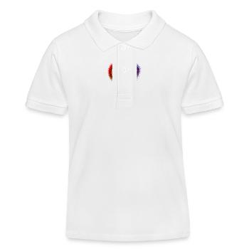 Heart rainbow colors colorful - Kids Organic Polo Shirt by Stanley/Stella - white - Front