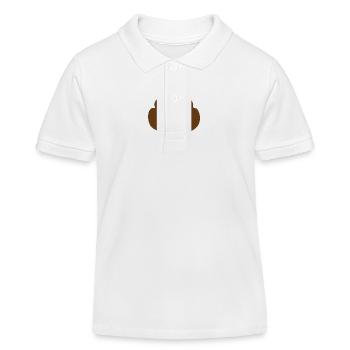 Lustiges Smile - Kinder Organic Poloshirt Mini Sprinter von Stanley/Stella - Weiß - Vorne