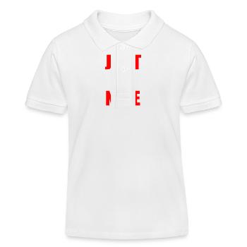Just be nice - Kinder Organic Poloshirt Mini Sprinter von Stanley/Stella - Weiß - Vorne