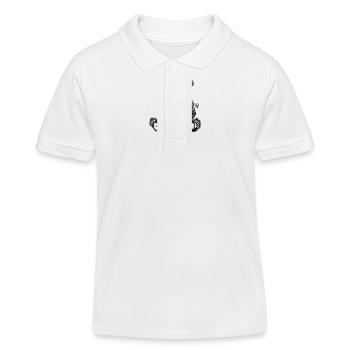 Neugieriger Panda auf der Toilette - Kinder Organic Poloshirt Mini Sprinter von Stanley/Stella - Weiß - Vorne