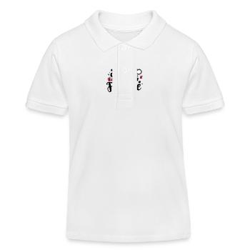 Santas Favorite – Weihnachtsmann-Mütze - Kinder Organic Poloshirt Mini Sprinter von Stanley/Stella - Weiß - Vorne
