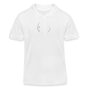 Berge minimalistisch - Kinder Organic Poloshirt Mini Sprinter von Stanley/Stella - Weiß - Vorne