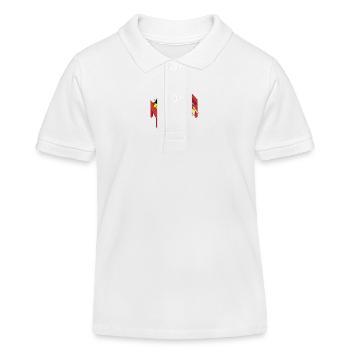 Der Grill ist eine Kritische Infrastruktur - Kinder Organic Poloshirt Mini Sprinter von Stanley/Stella - Weiß - Vorne