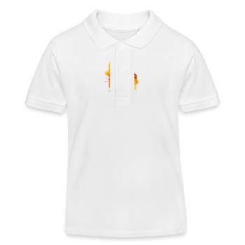 Dancing is a form of expression - Kids Organic Polo Shirt by Stanley/Stella - white - Front