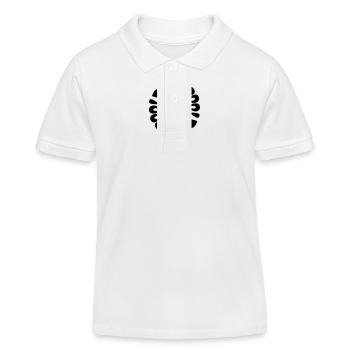 Halloween Kleine Geister Und Fledermäuse Schwarz Spooky Boo - Kinder Organic Poloshirt Mini Sprinter von Stanley/Stella - Weiß - Vorne