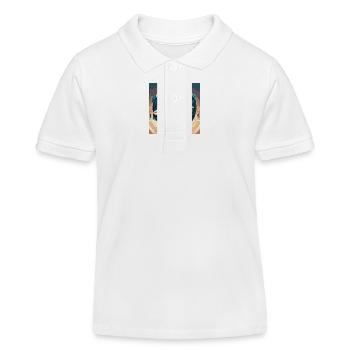 Sportscar in Dessert - Kinder Organic Poloshirt Mini Sprinter von Stanley/Stella - Weiß - Vorne