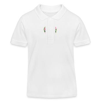Saint-Valentin, Fête des mères, Mariage, Amour, Fiançailles - Polo enfant bio Stanley/Stella - blanc - Devant