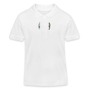 Muttertag Liebe Valentinstag Hochzeit Verlobung - Kinder Organic Poloshirt Mini Sprinter von Stanley/Stella - Weiß - Vorne