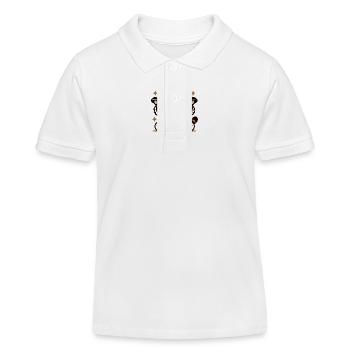 Niedliches Baby Tiger - Kinder Organic Poloshirt Mini Sprinter von Stanley/Stella - Weiß - Vorne