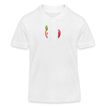 Sujet Apple pour enfants - Polo enfant bio Stanley/Stella - blanc - Devant