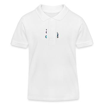 Licorne mignonne sur un nuage - Polo enfant bio Stanley/Stella - blanc - Devant