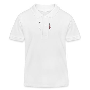 Lächelnder Hubschrauber - Kinder Organic Poloshirt Mini Sprinter von Stanley/Stella - Weiß - Vorne