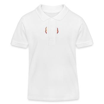 Lächelnde Eiskreation - Kinder Organic Poloshirt Mini Sprinter von Stanley/Stella - Weiß - Vorne