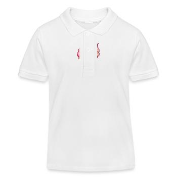 Lächelnde Eiskreation - Kinder Organic Poloshirt Mini Sprinter von Stanley/Stella - Weiß - Vorne