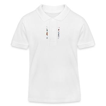 Joie de carnaval avec des confettis - Polo enfant bio Stanley/Stella - blanc - Devant