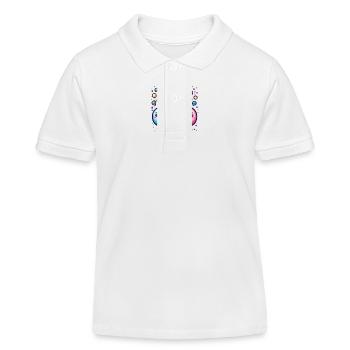 Joie de carnaval avec des confettis - Polo enfant bio Stanley/Stella - blanc - Devant