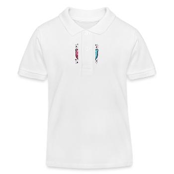 Joie de carnaval avec des confettis - Polo enfant bio Stanley/Stella - blanc - Devant