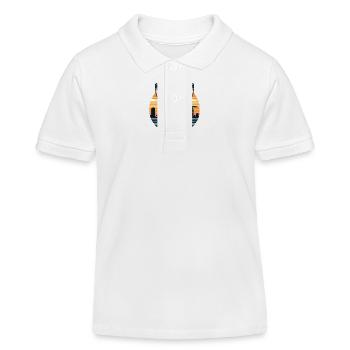 Bunny GTA Style - Kids Organic Polo Shirt by Stanley/Stella - white - Front