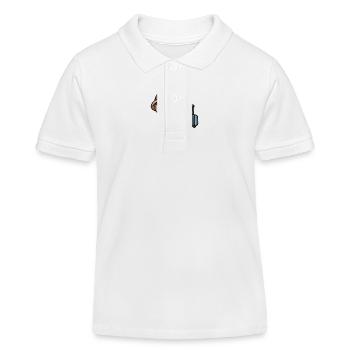 Kawaii Cute Little Traveler - Kids Organic Polo Shirt by Stanley/Stella - white - Front