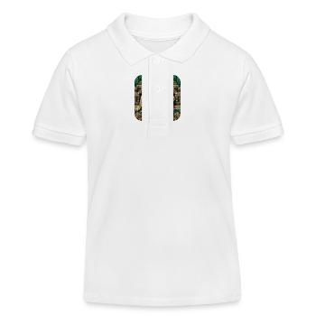 B’alam Jaguar Dieu K’inich Ajaw - Polo enfant bio Stanley/Stella - blanc - Devant