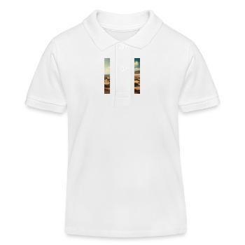 Gato Loco Leuchtturm El Cotillo Illustration Beach - Kinder Organic Poloshirt Mini Sprinter von Stanley/Stella - Weiß - Vorne