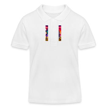 Gato Loco Surfdudes Cats Sunset Meer Strand Cat - Kinder Organic Poloshirt Mini Sprinter von Stanley/Stella - Weiß - Vorne