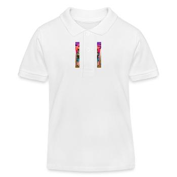 Gato Loco Surfdudes Katzen Cats Strand Sundowner - Kinder Organic Poloshirt Mini Sprinter von Stanley/Stella - Weiß - Vorne
