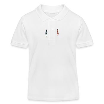 Mode mit Löwenherz - Kinder Organic Poloshirt Mini Sprinter von Stanley/Stella - Weiß - Vorne