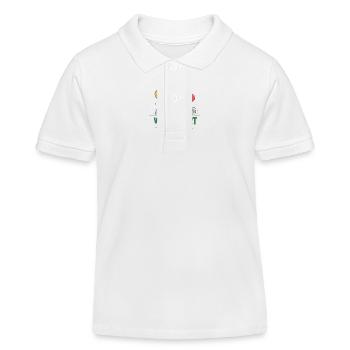 Cool tracteur 1er anniversaire : Cadeau le plus vendu ! - Polo enfant bio Stanley/Stella - blanc - Devant