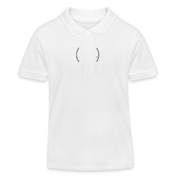 Der Fischer fängt den Fisch - Kinder Organic Poloshirt Mini Sprinter von Stanley/Stella - Weiß - Vorne
